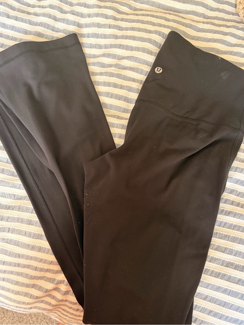 lululemon athletica Black High-Rise Flare Leggings